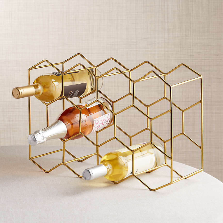 11 Bottle Copper Wine Rack