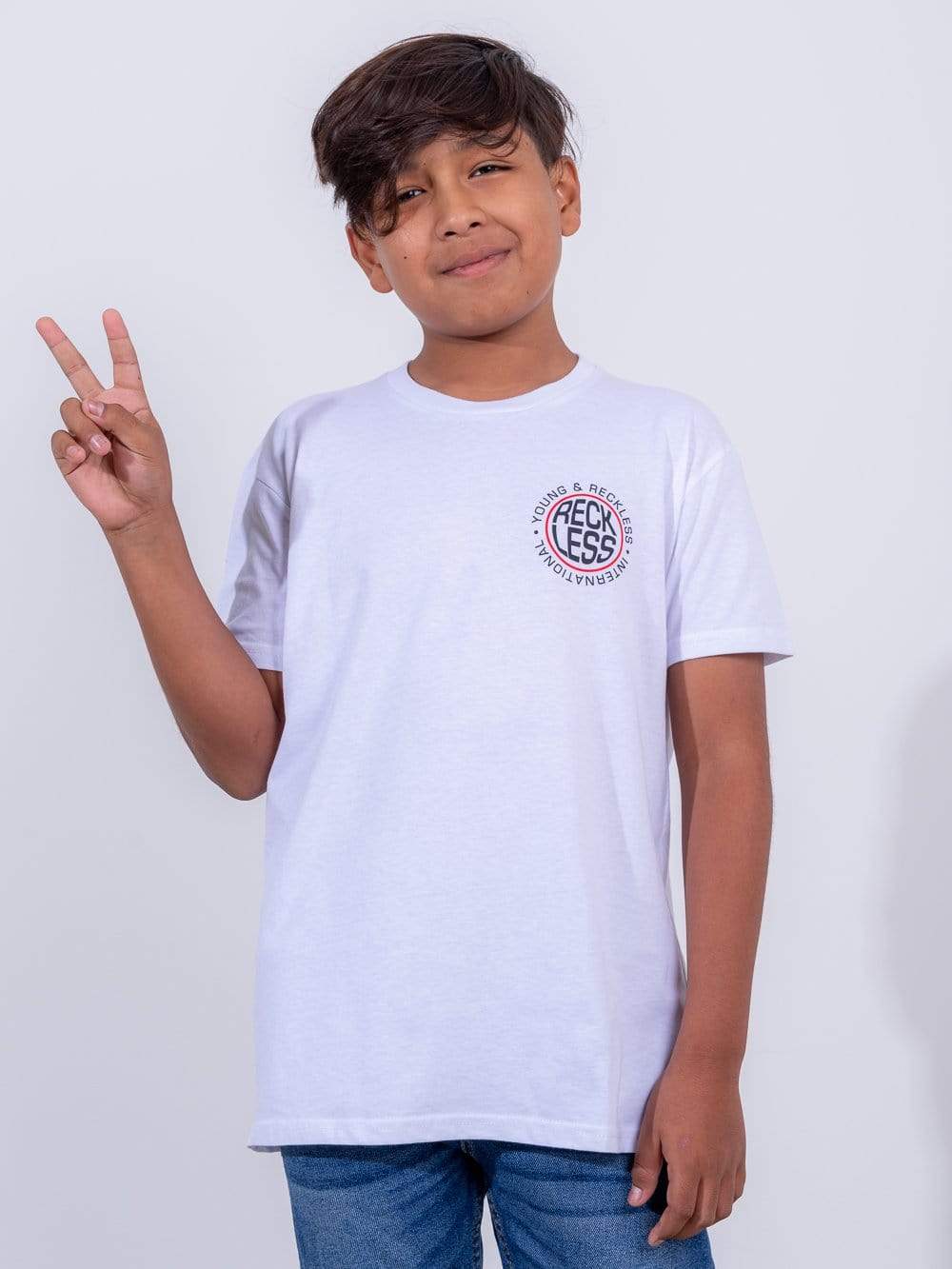 Inflate Youth Tee - White
