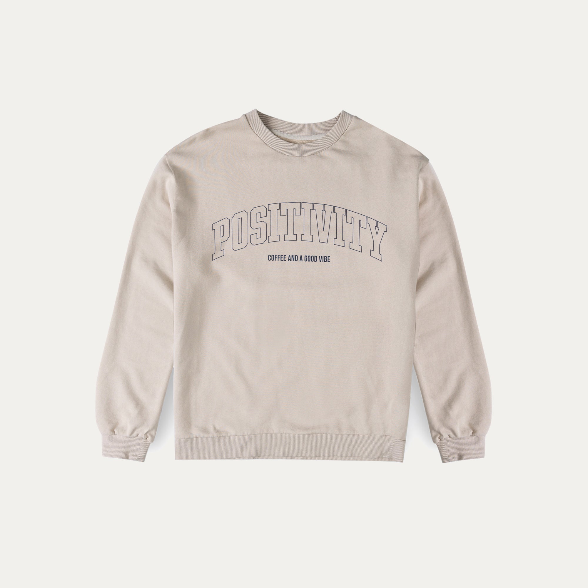 Coffee & A Good Vibe™ Positivity Unisex Crewneck Sweatshirt